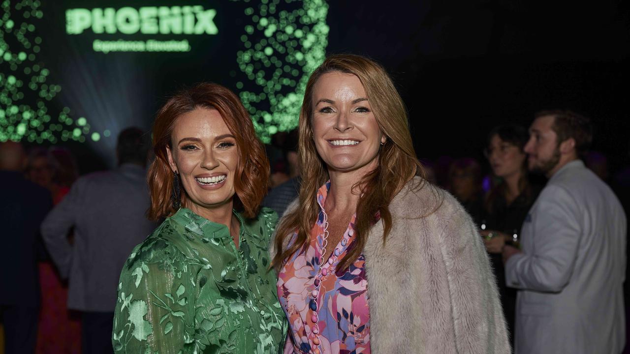 Amber Coupe and Belinda Dawes at the We Are Phoenix launch party at HOTA. Picture: Chris Crawford (The Pulse with Portia Large)