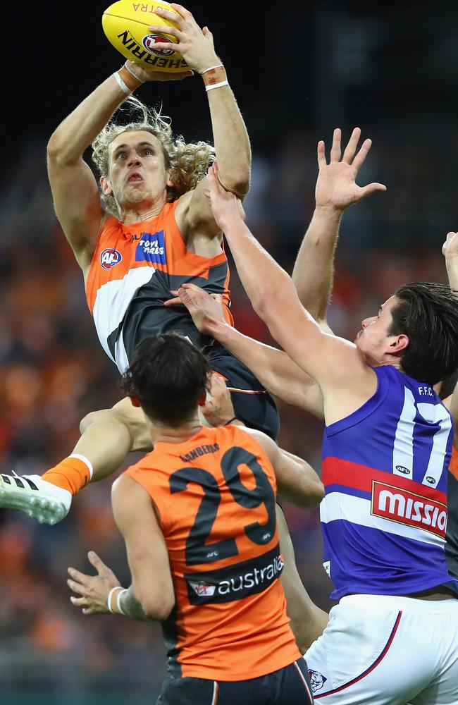 The GWS-Western Bulldogs preliminary final was watched by more than 3.6 million viewers. Picture: Getty Images