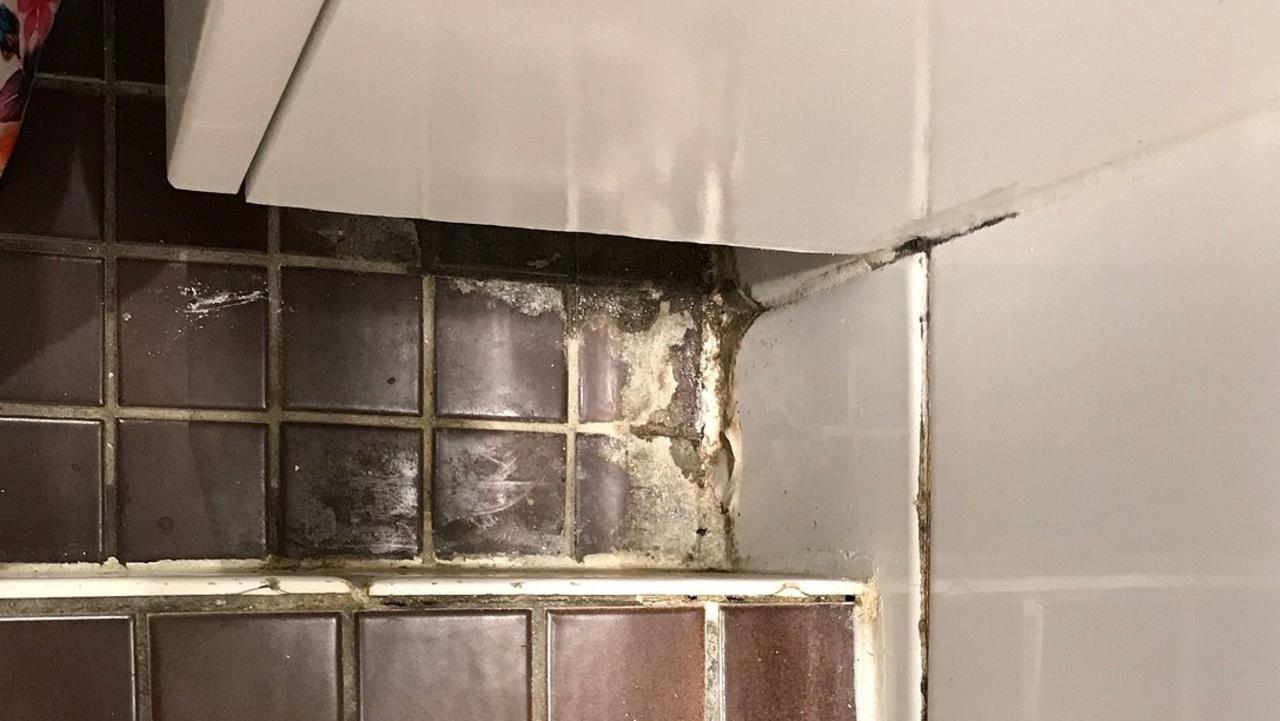 Customers have complained about the bathrooms at the hotel, like in one 2018 review that included this photo and described them as “below basic and very dirty”. Picture: TripAdvisor