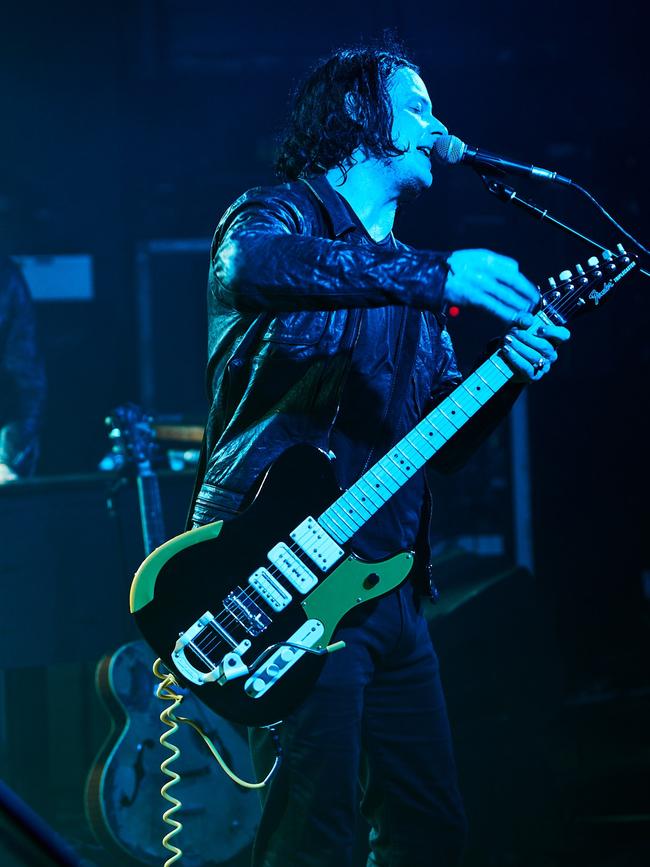 Jack White with his Fender Triplecaster. Picture: David James Swanson