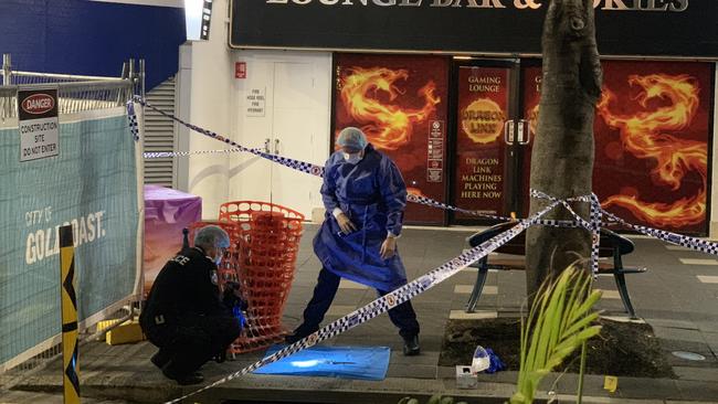 Police in Surfers Paradise after a 27-year-old man was stabbed to death.