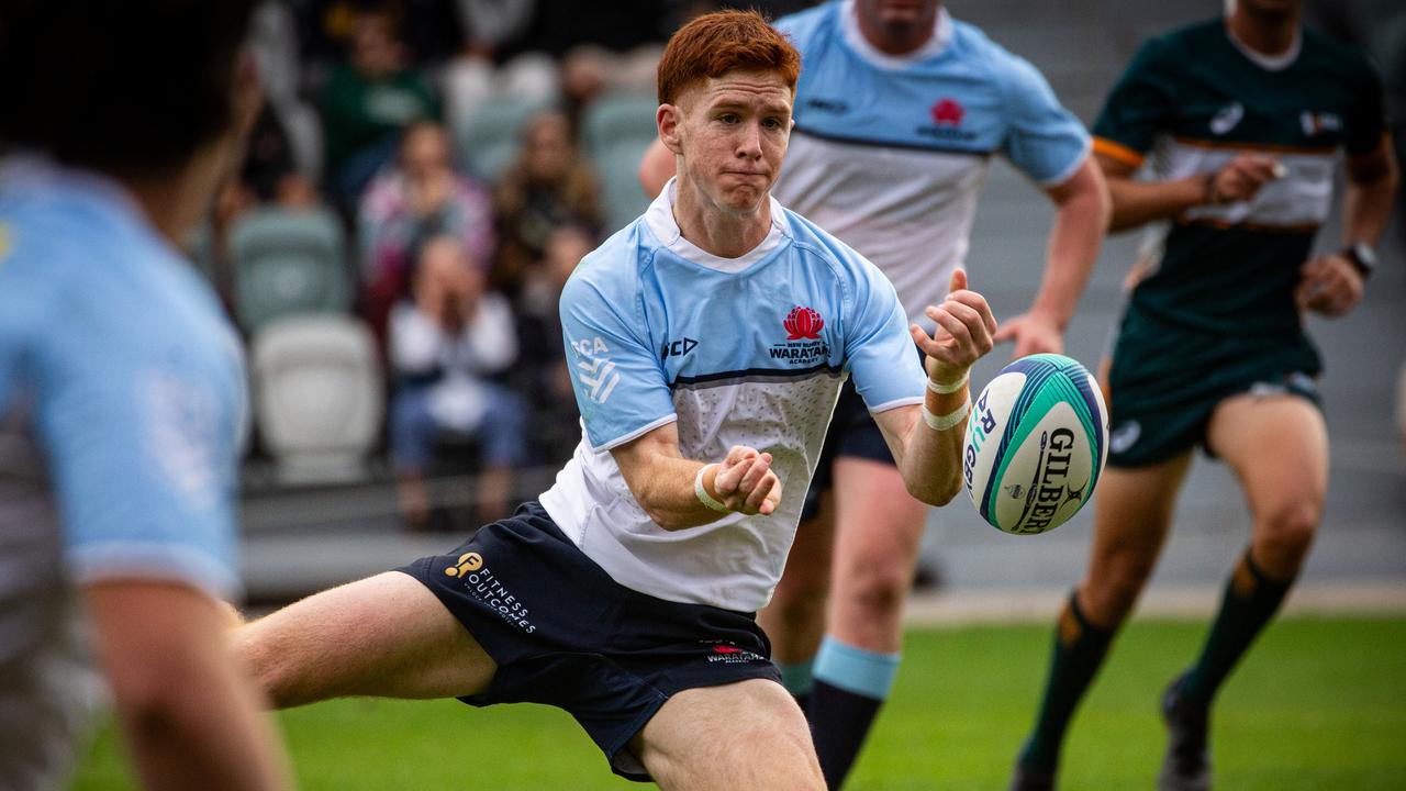 The NSW Waratahs White played Queensland Reds Grey in the first match. Picture Tom Primmer/QRU.