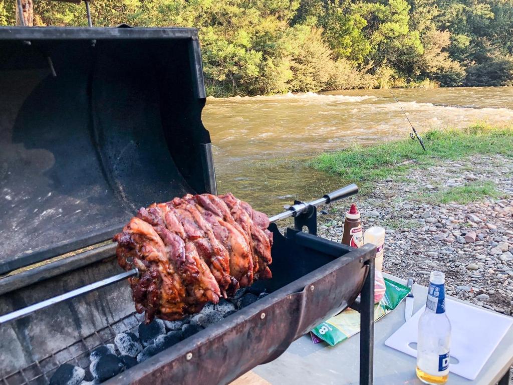 People love showing off their cooking. Picture: Facebook/Bunnings $85 Jumbuck Mini Spit Society