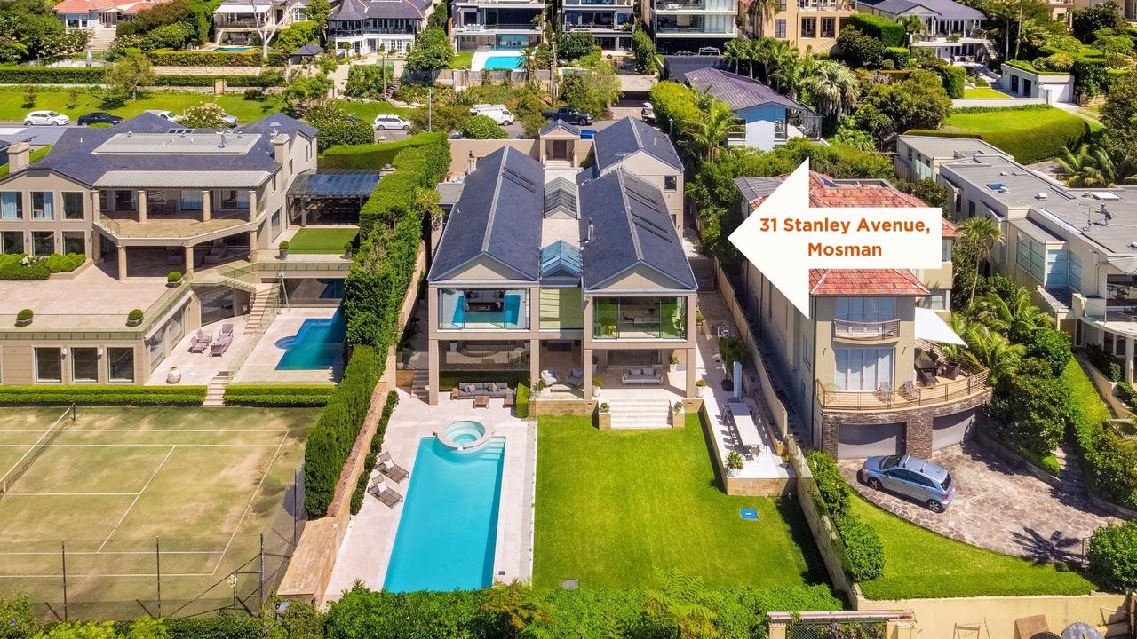 This Stanley Ave property was Mosman top sale. It sold for $33m.
