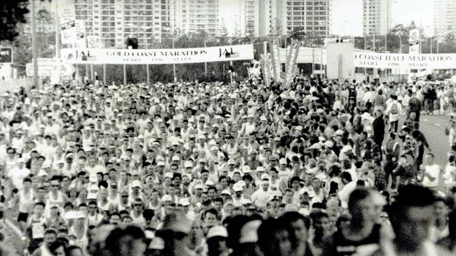 The Gold Coast Marathon 1996 start.