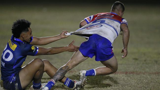 Emu Plains winger Daniel Warren proved tough to stop in a four-try performance. Picture Warren Gannon Photography