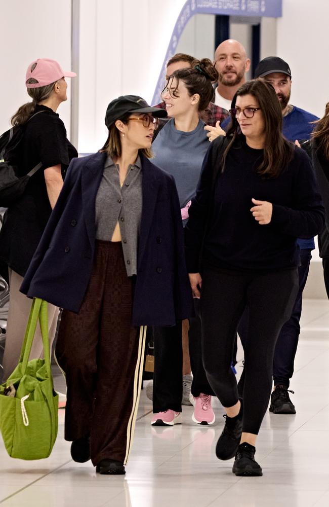 Melissa Leong (left) jets out of Sydney.