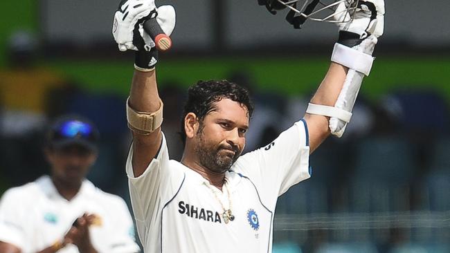 Sachin Tendulkar stands atop of Test and ODI cricket’s all-time runscoring chart Picture: AFP