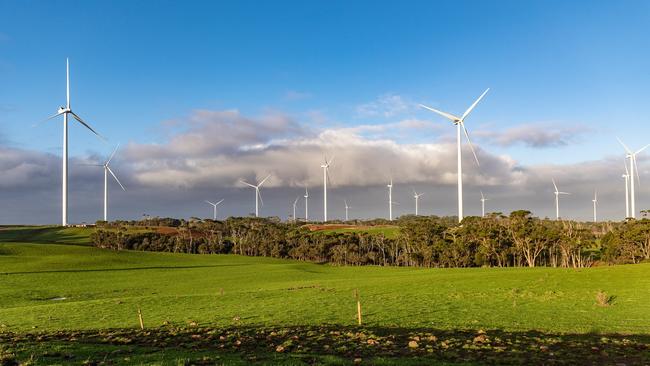 Granville Harbour Wind Farm, which produces approximately 20 per cent of Tasmania's wind generation. Energy is set to play in increasing role in the West Coast's economy. Picture: Kevon O'Daly/ Granville Harbour Wind Farm.