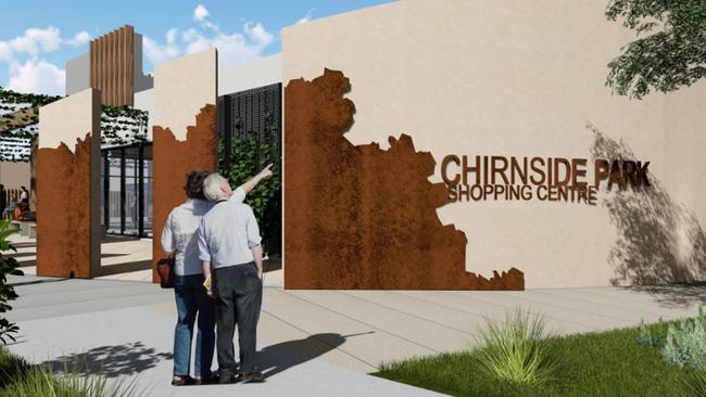 Artist's impression entry to Chirnside Park Shopping Centre.