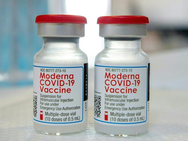 A million Moderna doses are due to arrive in Australia this weekend. Photo: Joseph Prezioso / AFP