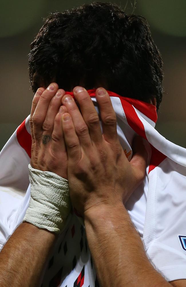 Luis Suarez couldn’t show his face.