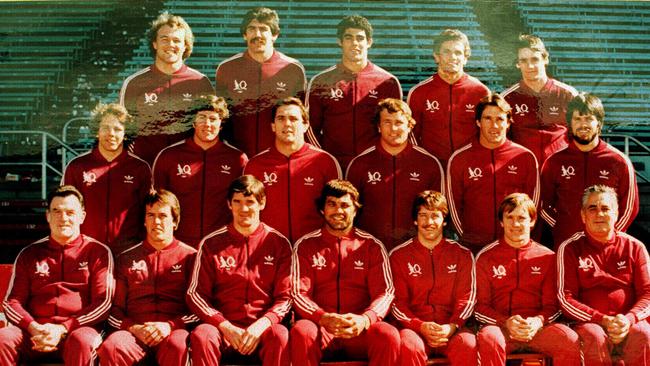 The 1980 Queensland State of Origin team: (Back row L-R) Wally Lewis, Rod Reddy, Mal Meninga, Colin Scott &amp; Brad Backer. (Middle row L-R) Kerry Boustead, Chris Close, Rod Morris, Rohan Reddy, Norm Carr &amp; Bruce Astill. (Front row L-R) Brian Davies (manager), Greg Oliphant, John McDonald (coach), Arthur (Artie) Beetson (capt), Alan Smith, John Lang &amp; Duncan Hall (manager).