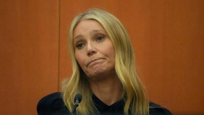 US actress Gwyneth Paltrow testifies during her trial in Park City, Utah. Picture: AFP