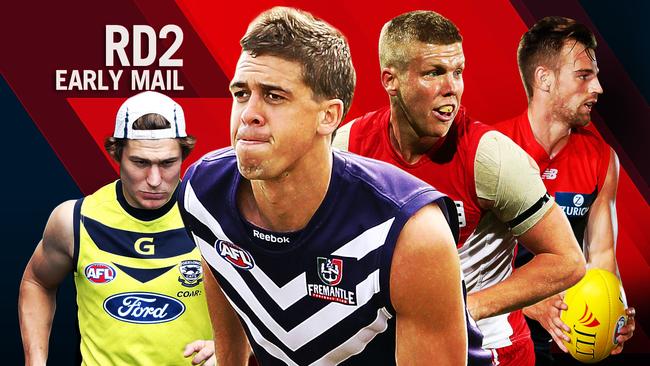 Round 2 Early Mail: Timm House, Stephen Hill, Dan Hannebery and Dom Tyson.