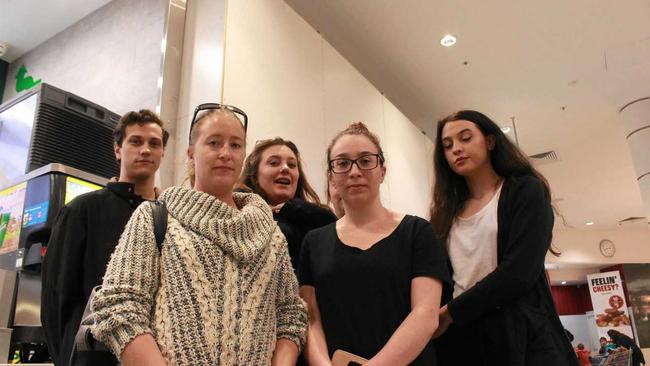 NO WARNING: Rose City Carvery employees Samuel Carpenter, Stacey Williamson, Shareece Edney, Eleisha Edden, Katarina Roach and Serena Carpenter had no idea the eatery would be closing. Picture: Marian Faa