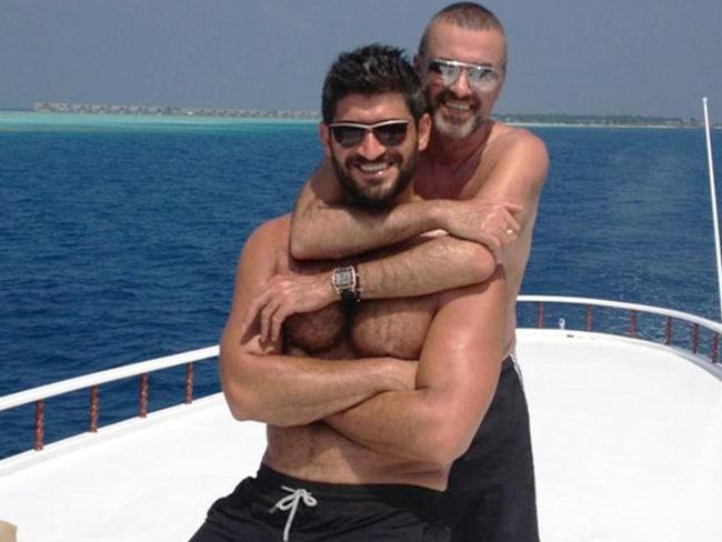 George Michael and Fadi Fawaz. Picture: Twitter