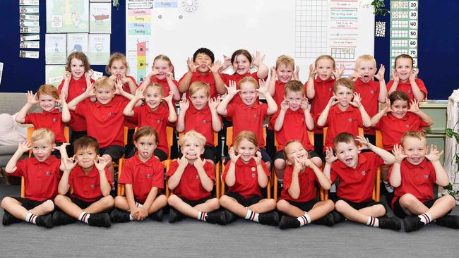 This St Johns Lutheran College prep class proved even the outtakes can look co-ordinated.