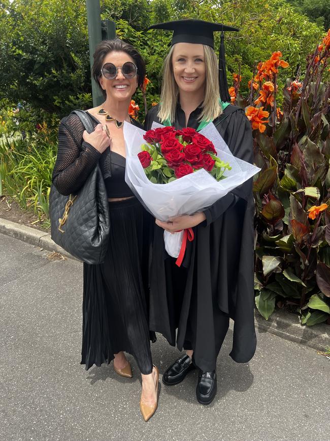 Lorien and Rebecca Dickson (Master of Education) at the University of Melbourne graduations held at the Royal Exhibition Building on Saturday, December 14, 2024. Picture: Jack Colantuono