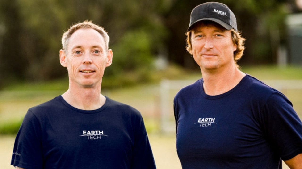 EarthTech co-founder Brian Keayes and Ant Moorhouse. Picture: Rebecca Colefax