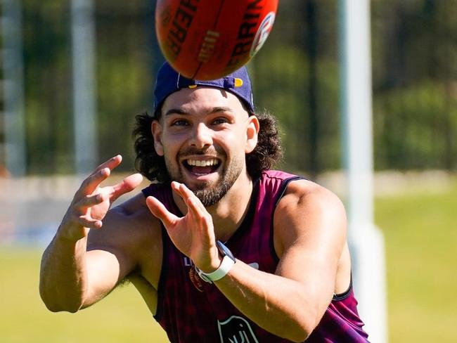 Darryl McDowell-White at Brisbane Lions training. Picture: Brisbane Lions