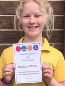 Addison Stewart, 11, was another of the young victims.