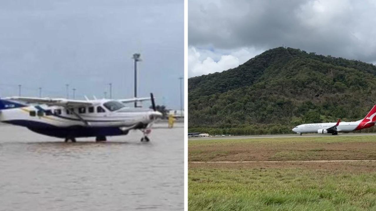 First Flight Lands At Cairns Airport After Flooding 