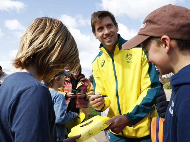 Eddie Ockenden signing autographs. Picture: Nikki Davis-Jones