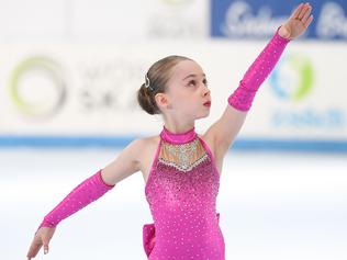 Ivy Kerkemeyes, 9, from Adelaide, won the "mini" division of the Artistic World Roller Skating Cup in Italy, defeating 26 other girls with her score of 44.33 out of 50.