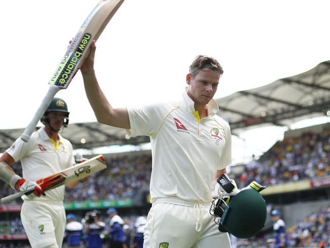 Steve Smith’s first innings century was the bedrock to Australia’s 10-wicket win.