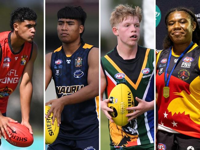 Top players from 2024 under-17 AFL Pacific Cup. Pictures: AFL Queensland.