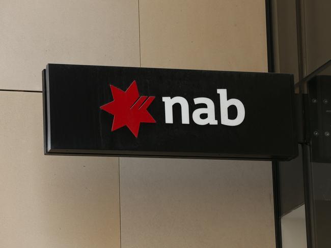 04/11/2022. NAB. Business stock logo pictures. Sydney CBD. Britta Campion / The Australian