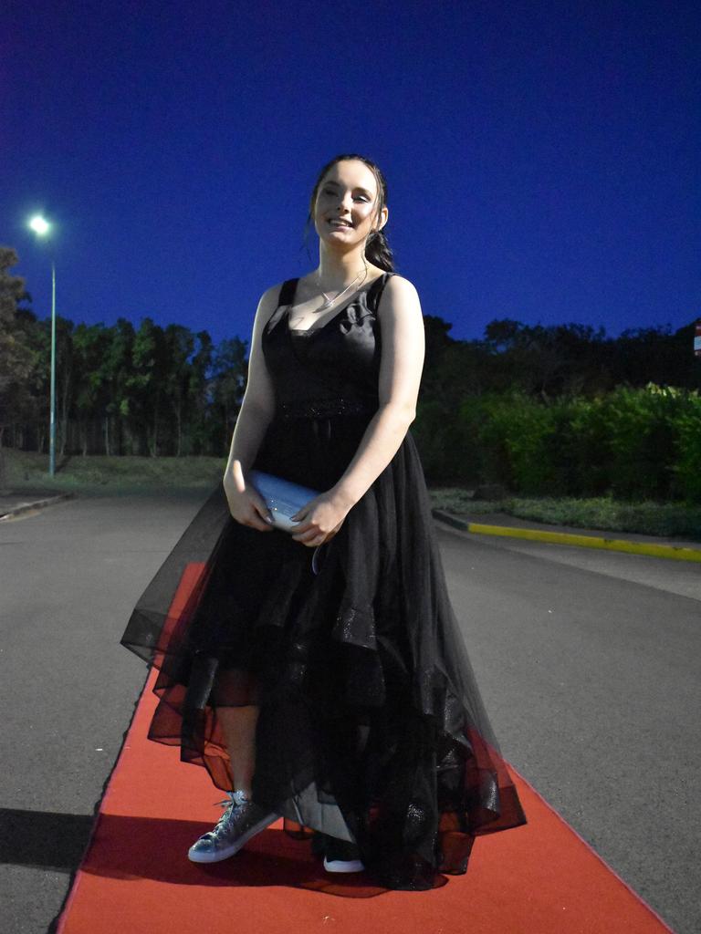 RIVERSIDE FORMAL: Izabellaa Bishop stands proud on the red carpet at the Riverside Christian College Formal. Photo: Stuart Fast