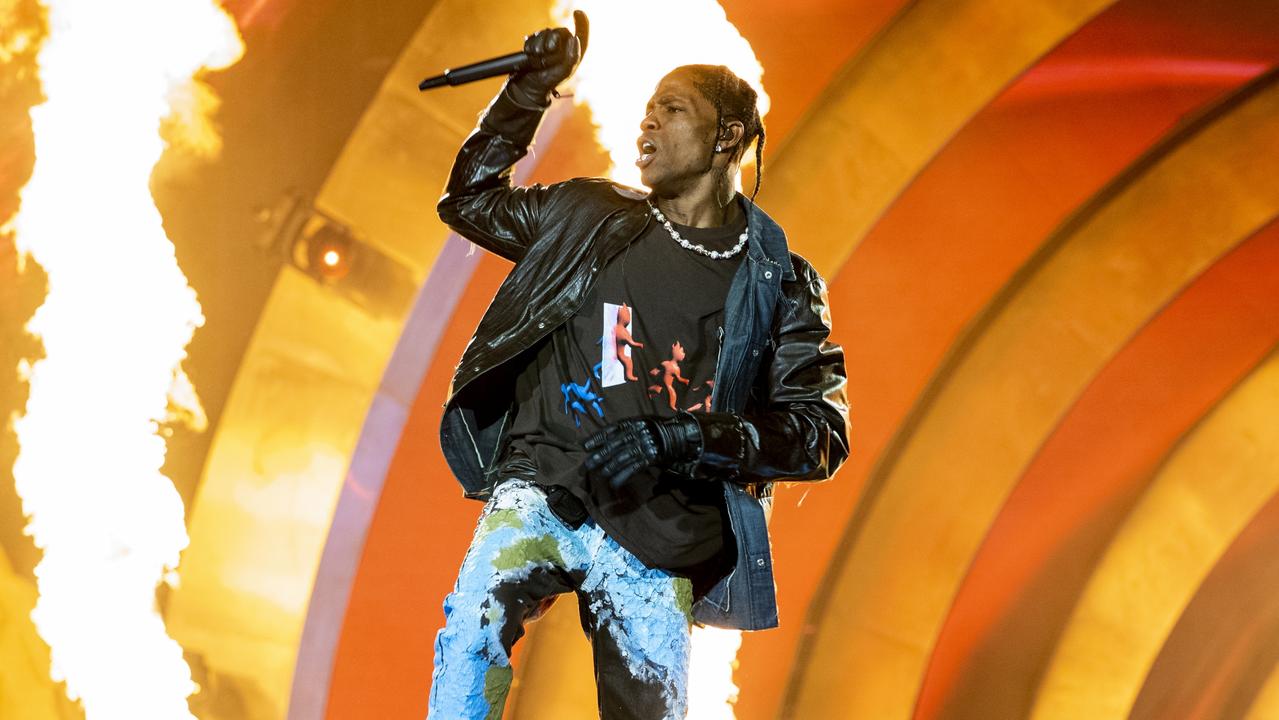 American rapper Travis Scott performs during the 2021 Astroworld Festival at NRG Park on November 05, 2021 in Houston, Texas. Picture: Erika Goldring/WireImage.