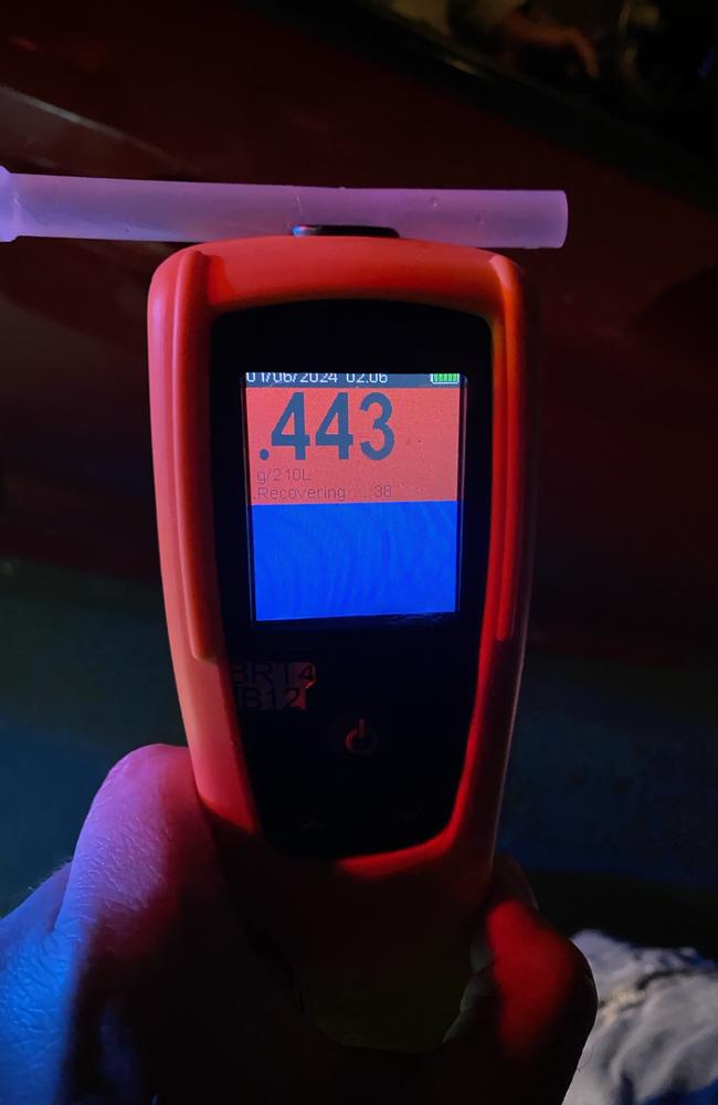 A driver in the Australian Capital Territory was found with a blood alcohol concentration of 0.443. Picture: ACT Policing