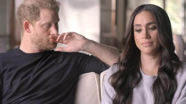 Harry and Meghan’s popularity among Americans has nosedived. Picture: Netflix