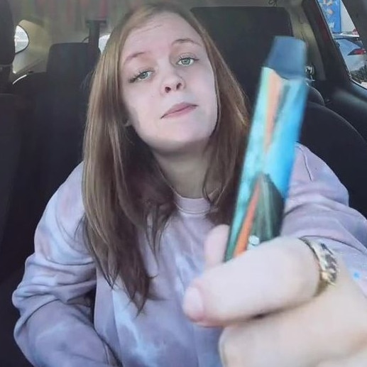 A pregnant mum has hit back at people who criticise her for vaping while she’s expecting, admitting she did during her first pregnancy too. Picture: TikTok