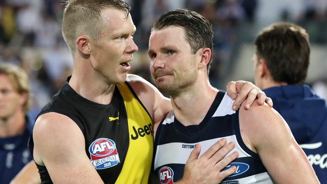 Patrick Dangerfield played hurt in the 2020 Grand Final.