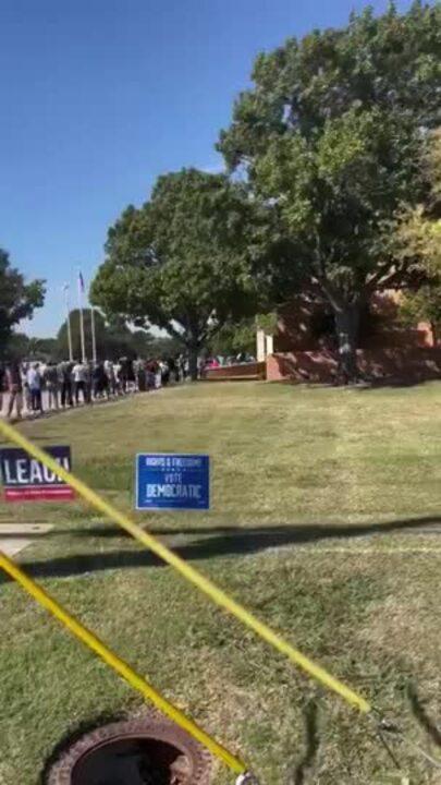 First Day of Early Voting Underway in Texas