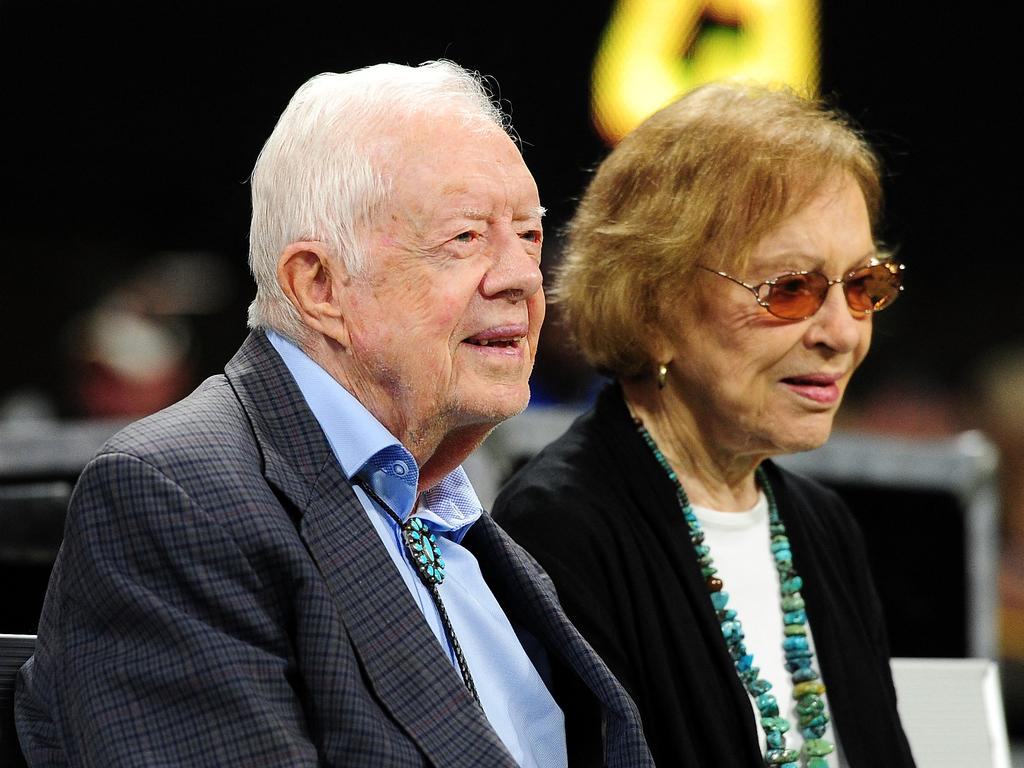 Rosalynn Carter with her husband, former US president Jimmy Carter. Picture: AFP