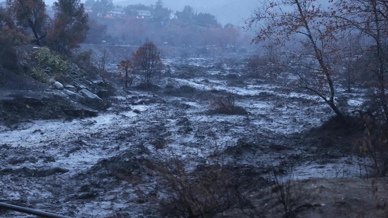 Rivers of mud and rock hit LA fire zones after big rain