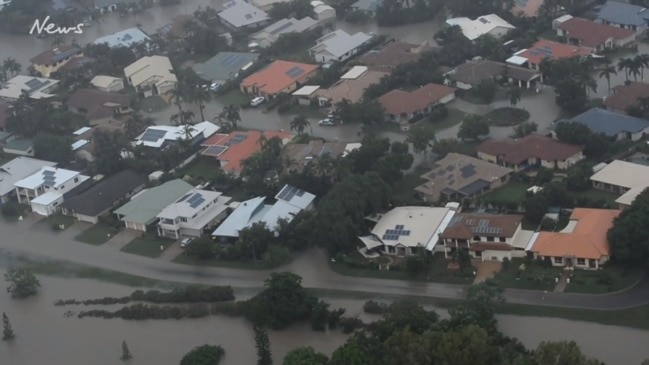 Townsville's flood crisis from the air