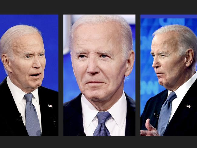Joe Biden during the debate. Photo montage: WSJ; Pictures: AP/AFP/Getty Images/EPA/Shutterstock