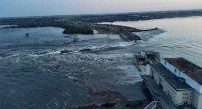 Ukraine and Russia traded blame for damage to the Kakhovka dam