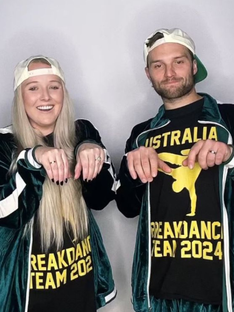 Australian NHL pioneer Nathan Walker and his wife also went full Raygun. Photo: X