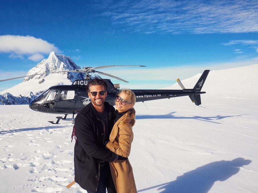 Tim Robbards and Anna Heinrich in Queenstown, New Zealand ... Picture: Instagram