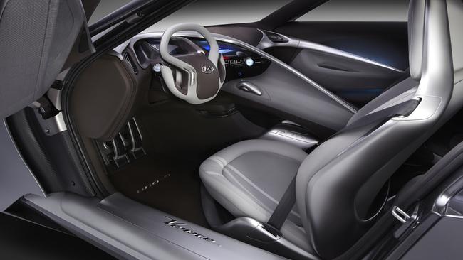 Inspiration for the cockpit of the new Hyundai sports car from 2013. Picture: Supplied.