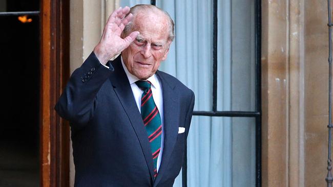 Prince Philip arrives for the transfer of the Colonel-in-Chief of The Rifles ceremony at Windsor castle in 2020. Picture: AFP.