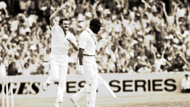 Lillee took 10 wickets in the match.