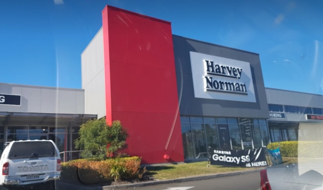 The pair stole four TVs from Harvey Norman Warrawong. Picture: Google